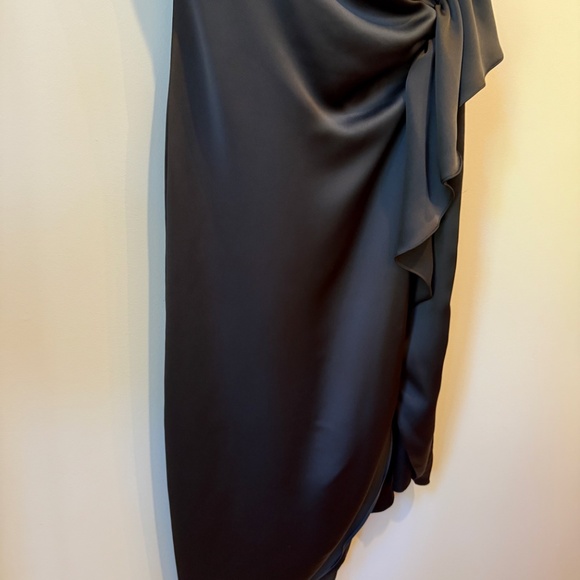 Ramy Brook  Malika Satin One Shoulder Midi Dress size 8 - Picture 10 of 14